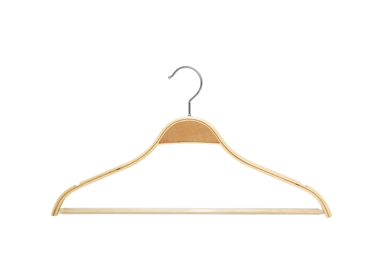 Fashion laminated hanger natural for display