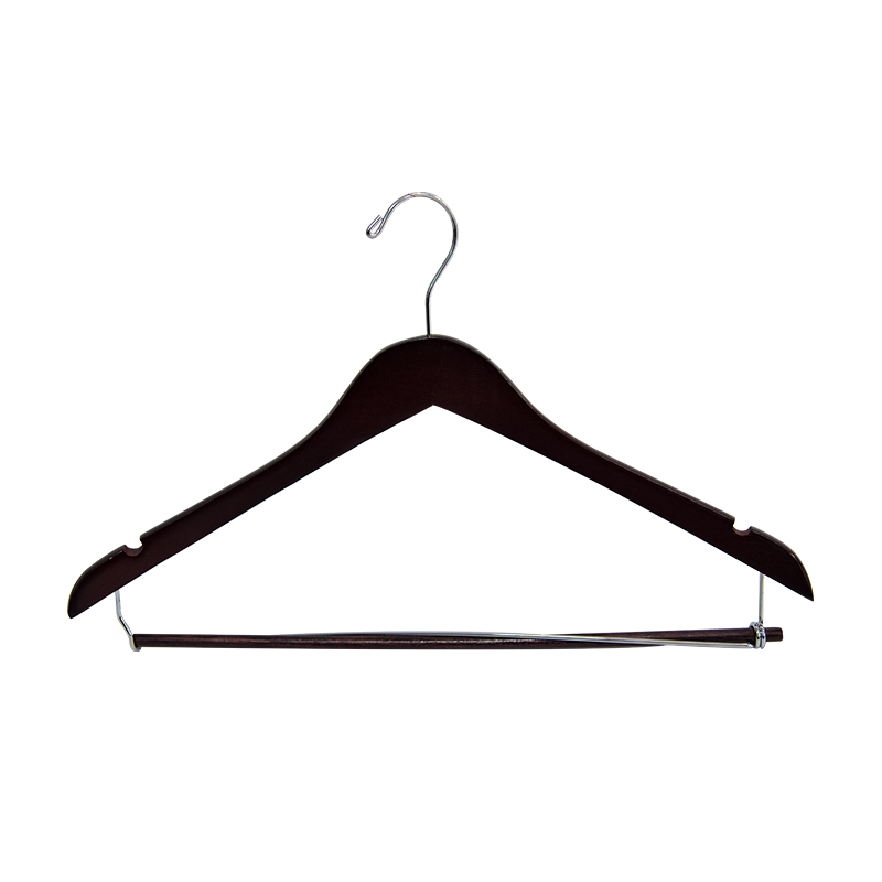 customer logo  wooden coat hanger