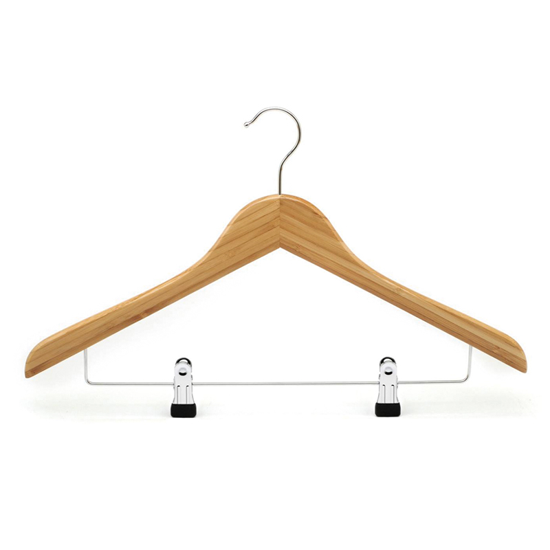 Custom High Quality Eco-Friendly Bamboo Hangers for Apparel